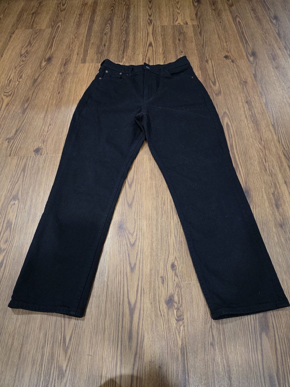 Abercrombie & Fitch Black High-Rise Straight Jeans